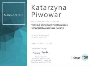 Trening Rozwojowy Komunikacji Skoncentrowanej na Empatii